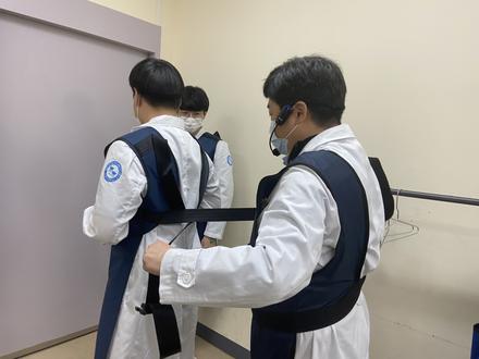 1학년 방사선학개론 실습수업 & 실습실 안전교육(2)